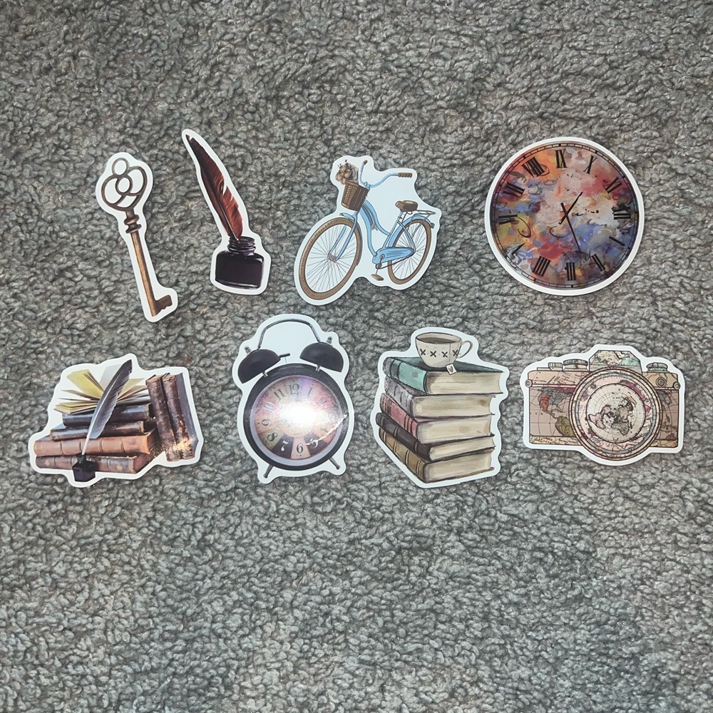 3 for $12 Vintage-Themed Sticker Set
